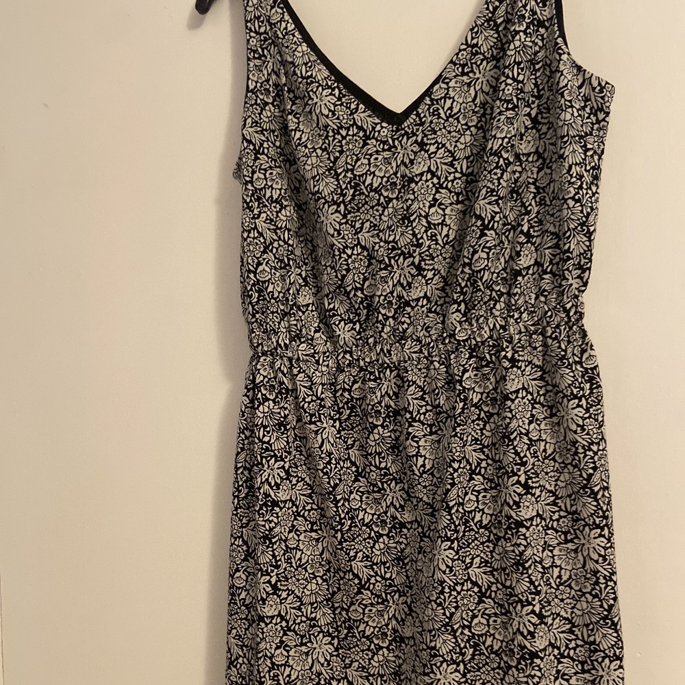 Ann Taylor Black and White Summer Dress